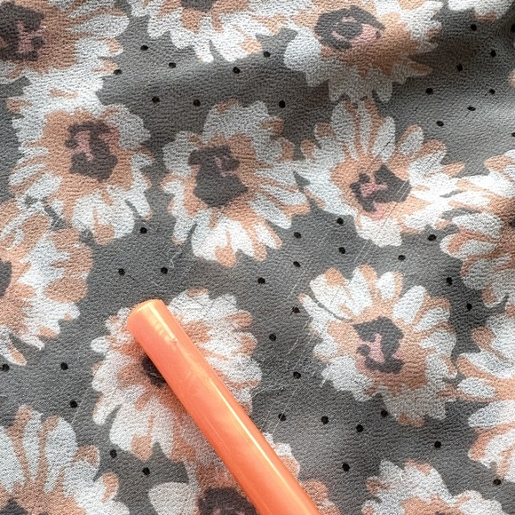 Torrid | Sheer Sleeveless Floral Blouse with Crossover Back - Picture 7 of 7